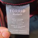 Torrid  Bombshell Flare Super Soft Feel The Fit Red Stretch Jean Size 12T Photo 2