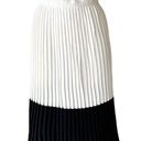 Rachel Zoe NWOT  Pleated ColorBlock Mini Skirt White Black Large Photo 0