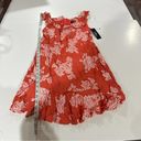 Lulus  Sweetest Retreat Coral Pink Floral Print Off The Shoulder Dress Size XL Photo 9