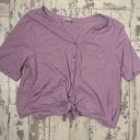 Nordstrom  Carlson purple button down t shirt w tie medium Photo 0