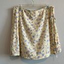 GB Yellow Romantic Floral, Sheer Wrap, Mini Skirt  Photo 1