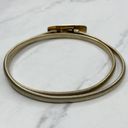 The Bar Vintage Gold Tone Buckle Coil Stretch Cinch Belt Size Small S Photo 2