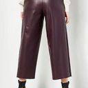 Jason Wu  Women's Faux Leather Croc Culotte Cropped Wide Leg Pants Photo 3