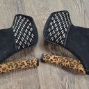 Liliana  Animal Print Black Studded Super High 6" Heel Exotic Black Velour 7 Photo 10