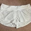 Lululemon White 2.5” Speed Up Shorts Photo 0