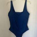 Everlane NWT  Nyle square neck one piece blue swimsuit size XL Photo 0