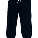 n:philanthropy  Womens Large Distressed Jogger Sweatpants Black Pockets NWT Photo 1