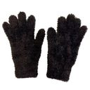 Chocolate Brown Chenille Preppy Boho Gloves Size O/S Photo 0