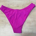 Robin Piccone  Olivia Knot Front High Leg Bikini Bottoms Size Small Fuchsia Photo 7