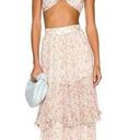 Rococo  SAND Vie Maxi Skirt in Off White & Pink XSmall New Womens Long Photo 0