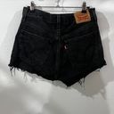 Levi’s 501 Black Denim Shorts Photo 1