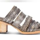 FREEBIRD by Steven NEW Freebird Albuquerque Slate Gray Block Heel Strappy Leather Sandals 6 Photo 1