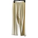 Ralph Lauren Lauren  Cream Ivory High Waisted Wool Pleated Cuffed Pants Trousers Photo 4