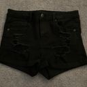 Aeropostale black ripped jean shorts! Photo 0