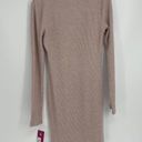 SO  BLUSH RIBBED TURTLENECK DRESS SMALL Photo 1