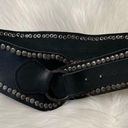 Free People  Black Leather Studded Belt size medium Photo 0