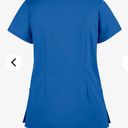 Butter Soft Core Women’s 4-Pocket Rounded V-Neck Scrub Top - Galaxy Blue Photo 2