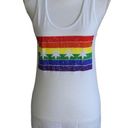 American Apparel  Chicago Flag Pride Rainbow Tank Top LGBTQ 50/50 Size Small Photo 0