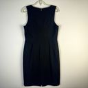 Trina Turk  Petit Rouge Black Sheath Dress Size 10 Career Professional Minimalist Photo 3