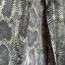 Harvé Benard Harve Bernard 100% Silk Green Snakeskin Print Button Down Photo 1