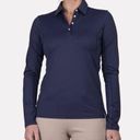 Polo Kjus Golf Elena Cooling  Long Sleeve Women's Size XS /EU 34 Atlanta Blue NEW Photo 1