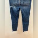 American Eagle Size 10 Regular  Dark Blue Distressed Hi-Rise Jegging Crop Jeans Photo 7