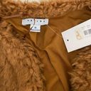 FAVLUX Brown Cropped Teddy Coat  Photo 1