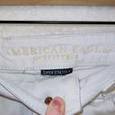 American Eagle  AE White Wash Denim Super Stretch X Hi Rise Festival Shorts 0 Photo 2