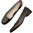 Salvatore Ferragamo  Shoes Bronze Italian Leather Square Toe Flats Women’s Size 9 Photo 14