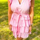 Pink Ruffle Dress Size M Photo 1