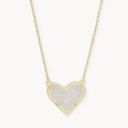 Kendra Scott  ari heart gold necklace iridescent dusty Photo 0