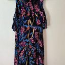 Maeve ANTHROPOLOGIE  Elia Floral Cold Shoulder Dress Size 4 Photo 8