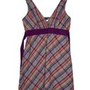 Patagonia Netty Seersucker Sleeveless Plaid Sun Dress Size 10 Photo 0