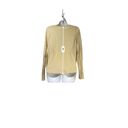 Sigrid Olsen Vintage  beige brown beaded button Silk Tencel cardigan Size L Photo 2