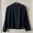Talbots  Vintage 100% Wool Button Front Blazer in Black Plus Size 20W Photo 4