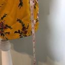 Xhilaration NWOT Gold Yellow Floral Long Sleeved Smocked Dress Photo 15