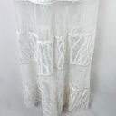 Alexis  Joelle White Lace Sheer Long Sleeve Wedding Bridal Boho Maxi Dress Small Photo 8