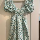 ZARA Floral Cut out Dress Photo 0