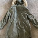 American Eagle Outfitters Green Long Winter Coat Photo 1