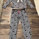 Disney EUC  Grey Mickey Mouse Cheetah Print Fleece Pj Set Juniors Size XS Photo 0