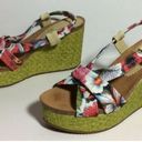 Krass&co Right Bank Shoe . Floral Fabric Espadrille Sz 8 Photo 3