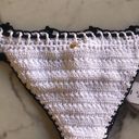 PilyQ NWT  bikini bottoms Large white crochet teeny Photo 6