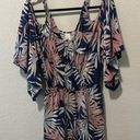 l*space L* Polynesian Palm Soho Romper, Navy, Size M Photo 1