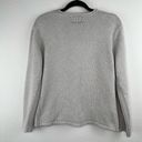 DKNY  Light Gray Rounded Crew Neck Heavy Sweater Oversized Large Photo 1