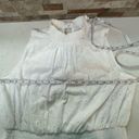 Laundry by Shelli Segal  White Eyelet Cotton Layered Tiered Sleeveless Dress XL Photo 5