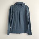 Zella  Womens Gray Full Zip Athletic Jacket Thumbholes Size Small Photo 7