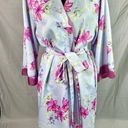 Oscar de la Renta Pink Label satin floral robe size small medium Photo 1