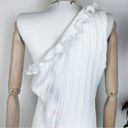 Elliatt  Italianate One Shoulder Pleated Dress in Ivory Photo 3