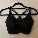 Victoria's Secret Victoria’s Secret Victoria Sport Black Mesh Sports Bra Photo 0