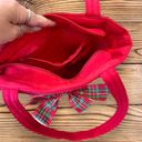 Red Quilted Holiday Christmas Purse Hand Bag Photo 4